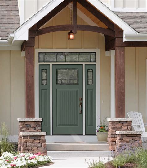 Classic Craft Canvas Door Painted Calabash Clash Contemporary Entry