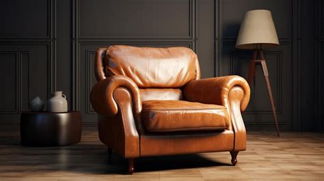 Premium Photo | A vintage leather armchair