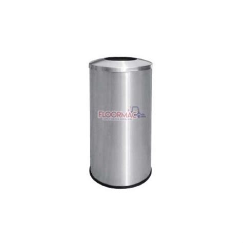 Stainless Steel Round Waste Bin Cw Open Top Floormac M Sdn Bhd