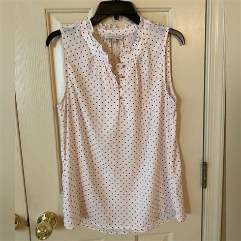 Hawthorn Tops Hawthorn White Polka Dot Blouse Poshmark