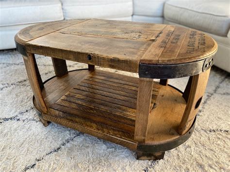 Whiskey Barrel Coffee Table - Etsy