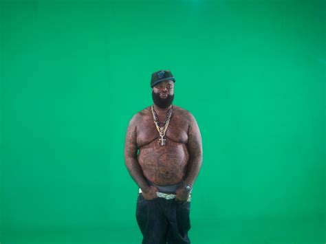 Rapper Rick Ross In Front Of Green Screen Photoshopbattles