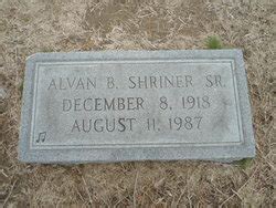 Alvan B Shriner Sr 1918 1987 Memorial Find A Grave