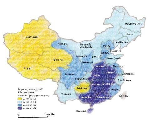 Where Are Chinas Girls Map Of Chinas Male To Female Sex Ratio By