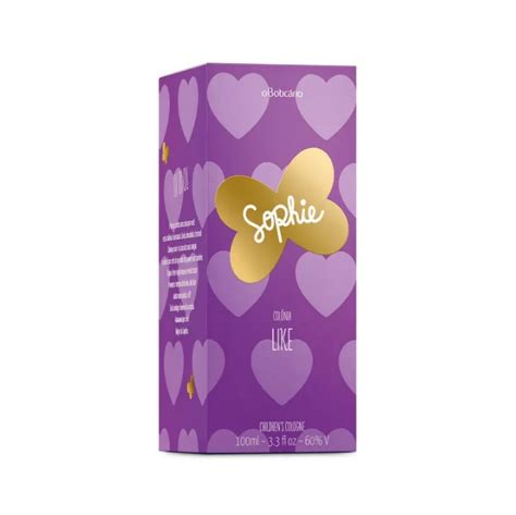 Sophie Like Colônia Infantil 100ml O Boticário Saldão dos Perfumes