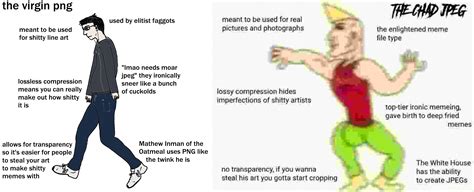 The Virgin Png Vs The Chad Jpeg R Virginvschad