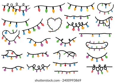 String Christmas Lights Clipart Royalty-Free Images, Stock Photos & Pictures | Shutterstock