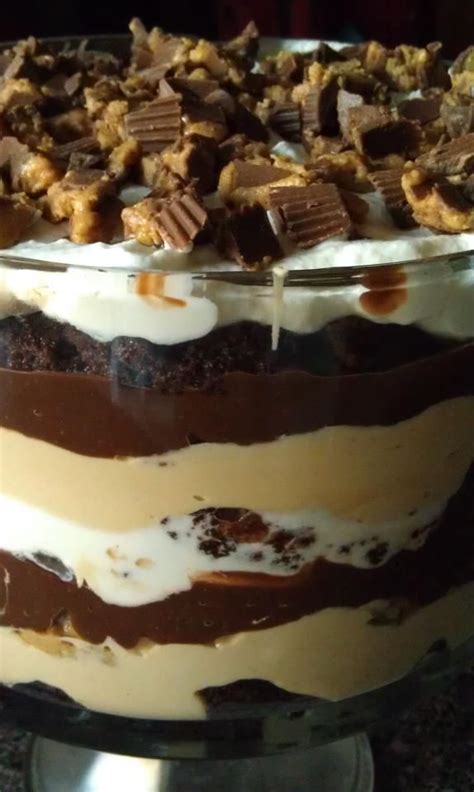 Reese S Peanut Butter Fudge Brownie Triffle When Stephanie And I