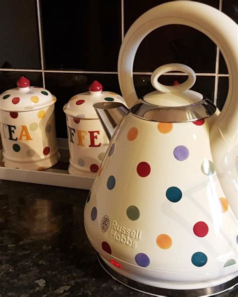 Emma Bridgewater Polka Dot Quiet Boil Kettle Stainless Steel Atelier