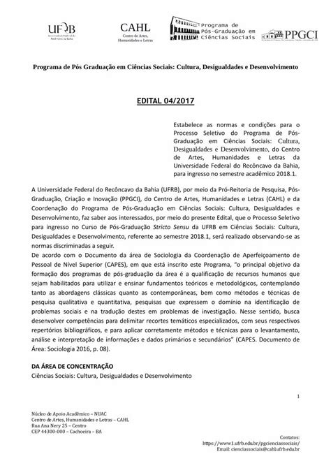 PDF CAHL ufrb edu br Programa de Pós Graduação em Ciências