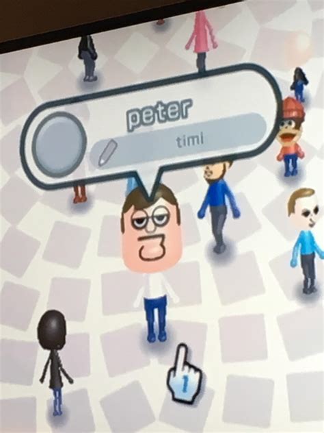 Peter Griffin Mii my girlfriend made : r/gaming