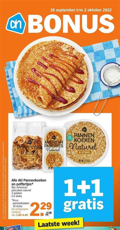 Alle Ah Pannenkoeken En Poffertjes 1 1 Gratis Aanbieding Bij Albert Heijn