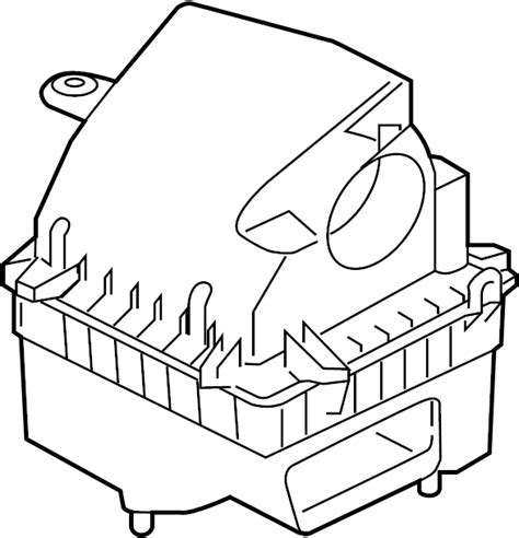 Jaguar Xf Air Filter And Housing Assembly Liter T H