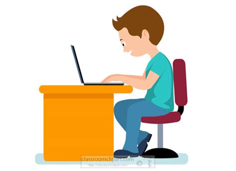 Computers Clipart - boy-working-on-laptop-classroom-school-clipart ...