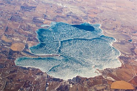 Aerial View Of Ocean Lake Wyoming Wyoming Aerial View Aerial