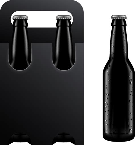 Beer Soft Drink Wine Bottle Vector Painted Beer Bottles Png Download