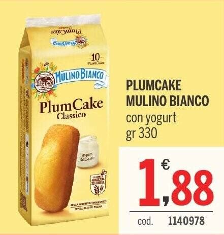 PLUMCAKE MULINO BIANCO Con Yogurt Gr 330 Offerta Di Elefante Cash Carry