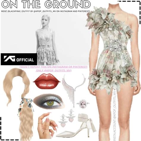 ROSÉ (BLACKPINK) - ON THE GROUND MV_INSPIRED OUTFIT 7 (@KPOP_OUTFITS_MV ON INSTAGRAM) | Kpop ...