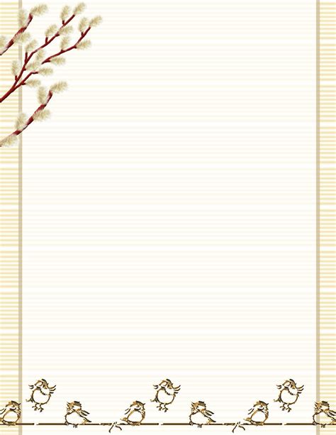 Free Printable Spring Stationery Printable Templates