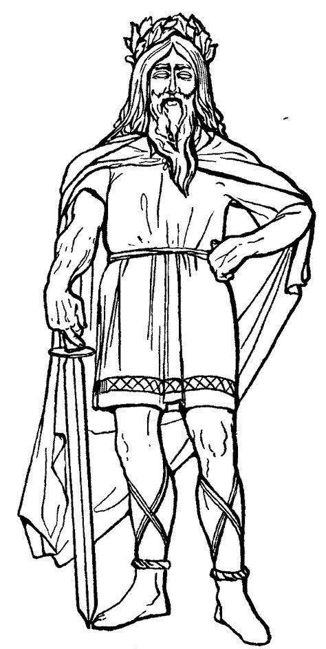 Anglo Saxon People Colouring Pages Page 3 Sketch Coloring Page