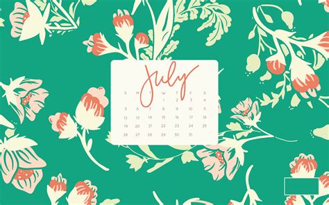 July Calendar Wallpaper