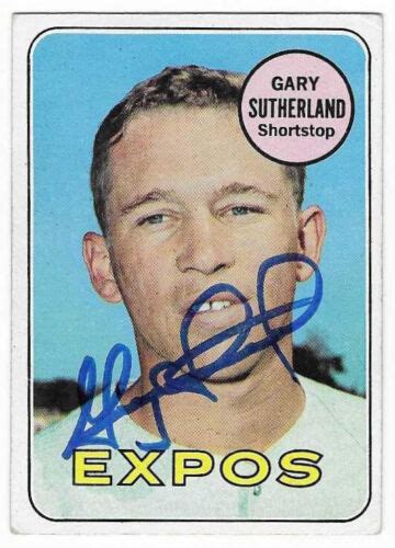 GARY SUTHERLAND 1969 TOPPS AUTOGRAPHED SIGNED 326 MONTREAL EXPOS EBay