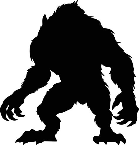 creature silhouette vector art icons  graphics