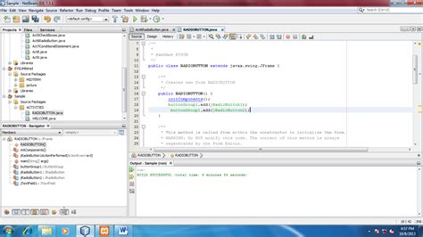 Programming Java Using Radio Button In Java Netbeans Ide