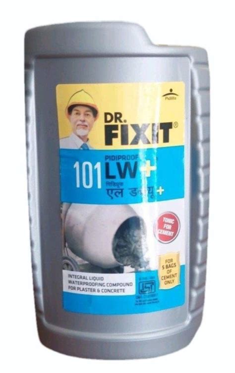 Integral Waterproofing Dr Fixit 101 Lw Plus Pidiproof Chemical Liquid