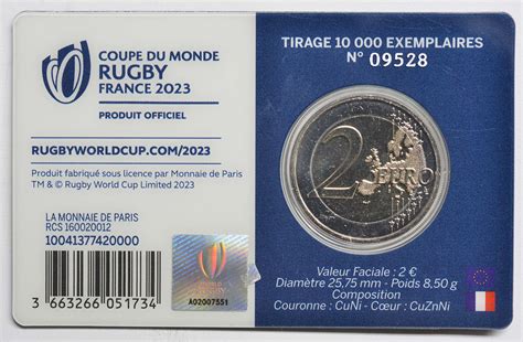 Euro Rugby Stgl Frankreich Coincard