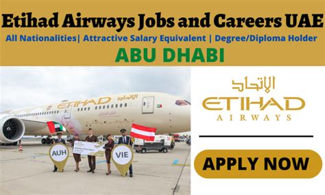 Etihad Airways Jobs And Careers Abu Dhabi Uae Apply Now