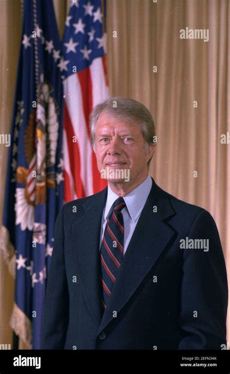 Official portrait of Jimmy Carter (cropped Stock Photo - Alamy