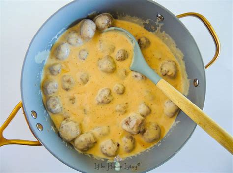 Easy Swedish Meatballs With Cream Sauce Little House Living