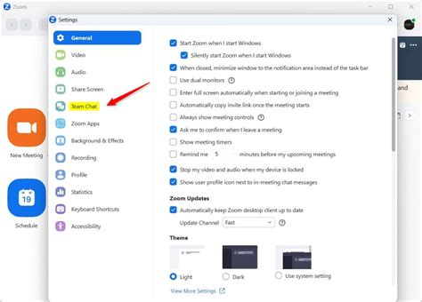 Como ativar ou desativar a visualização de mensagens zoom no