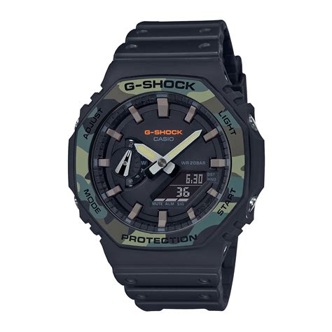 Reloj G SHOCK GA 2100 1A1 Carbono Resina Hombre Negro Btime