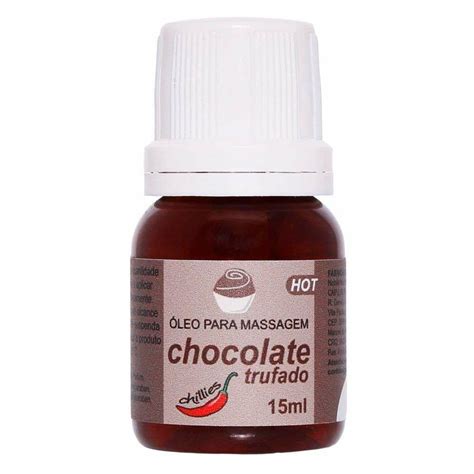 Gel Térmico p Sexo Oral HOT Sabor Chocolate Trufado Beijável 15 ml Esquenta e Excita Chillies