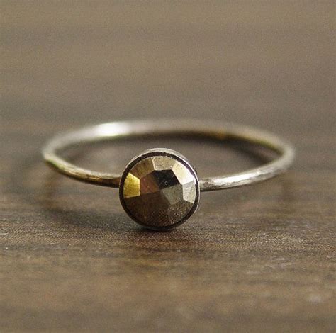 The Poetry Of Material Things Pyrite Ring Work Jewelry Rings