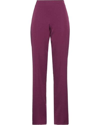 Purple Gai Mattiolo Pants For Women Lyst