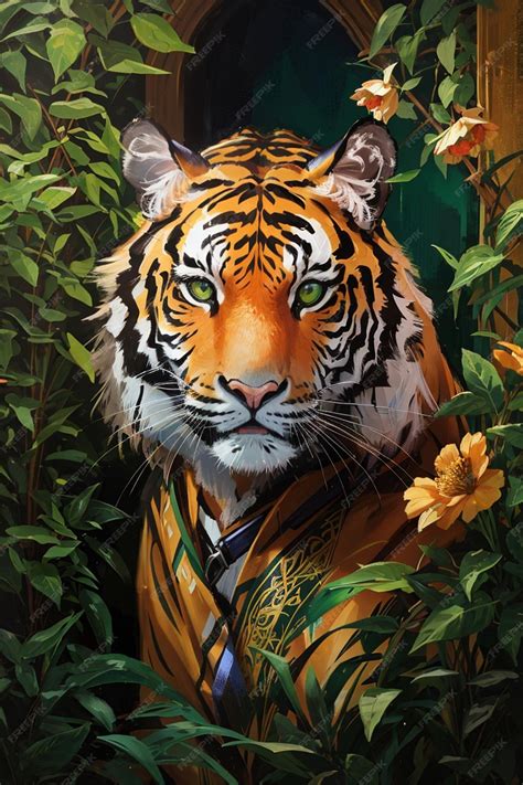 Premium AI Image | Tiger in jungle