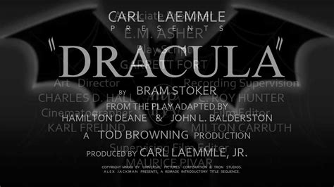 Dracula 1931scene By Scene Review Main Titles Youtube