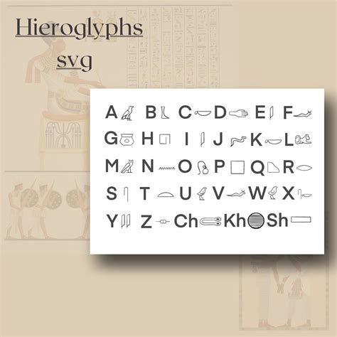 Hieroglyphs Ancient Egyptian Alphabets Pharaohs Egyptian Letters