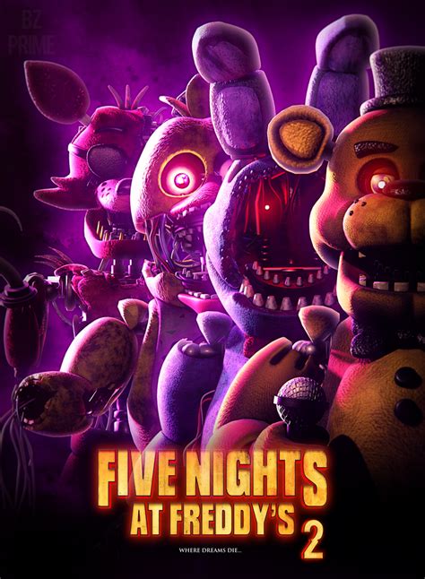 C4d R19 Fnaf 2 Movie Poster Concept By Bunzaiprime On Deviantart