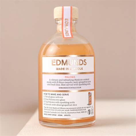 100ml Edmunds Cocktails Paloma | Alcohol Gifts | Lisa Angel