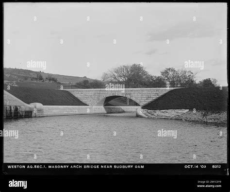 Weston Aqueduct Section 1 Masonry Arch Bridge Near Sudbury Dam