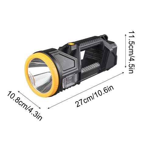 Super Bright Double Head Portable Flashlight Super Bright Handheld