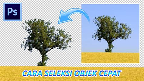 Cara Cepat Seleksi Foto Yang Terlihat Sulit Di Photoshop Youtube