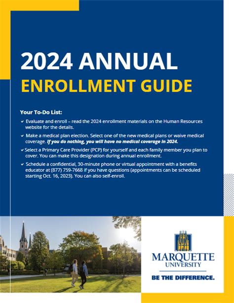 2024 Annual Enrollment Human Resources Marquette University