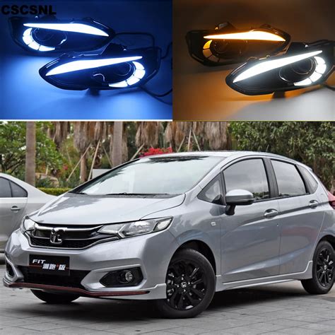 Cscsnl Pcs Led Drl Daytime Running Lights Abs Fog Lamp Cover For Honda