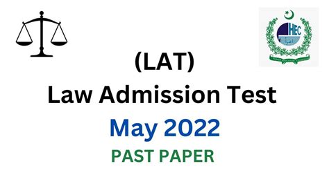 Lat Solved Past Papers May Hec Law Admission Test Preparation