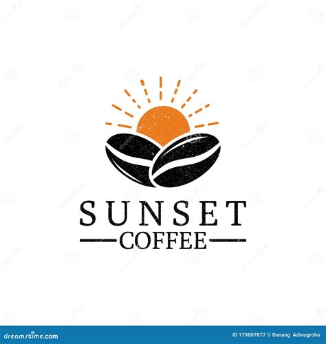 Classic Sunset Coffee Logo Design Vector Can Use For Your Trademark Branding Identity Or